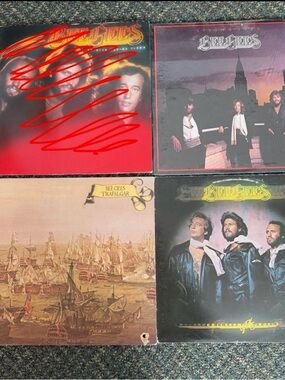 Vintage Bee Gees Vinyl Records